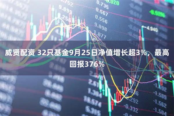 威贤配资 32只基金9月25日净值增长超3%，最高回报376%