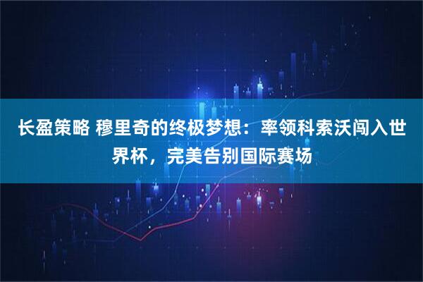 长盈策略 穆里奇的终极梦想：率领科索沃闯入世界杯，完美告别国际赛场